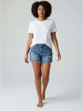 Old Navy OG Loose Mid-Rise Distressed Cutoff Jean Shorts